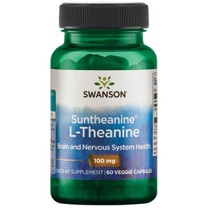 L-theanine Suntheanine, 100 mg, 60 kapsler fra Swanson