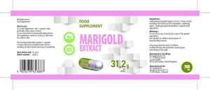 Lutein 40 mg med zeaxanthin fra morgenfrueekstrakt (Marigold) 8 mg - 120 veganske kapsler fra DG Supplements