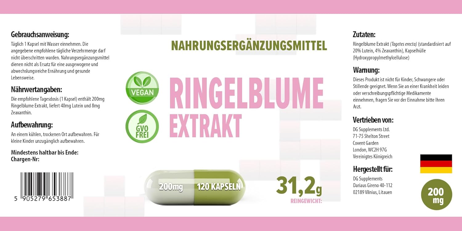 Lutein &amp; Zeaxanthin (Marigold)