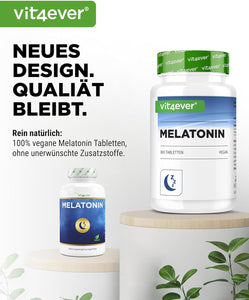 Melatonin 1 mg - vegansk - 365 tabletter fra Vit4ever