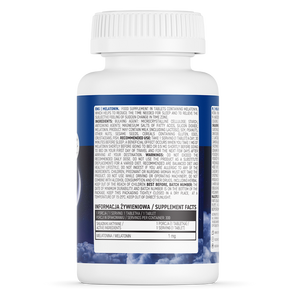 Melatonin 1 mg, 300 tabletter, søvn kosttilskud fra OstroVit