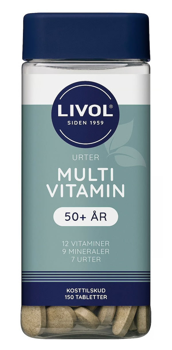 Multivitamin 50+, Urter