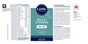 Multivitamin 50+, Urter