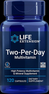 Multivitamin, Two-per-Day, 120 kapsler af høj kvalitet fra Life Extension