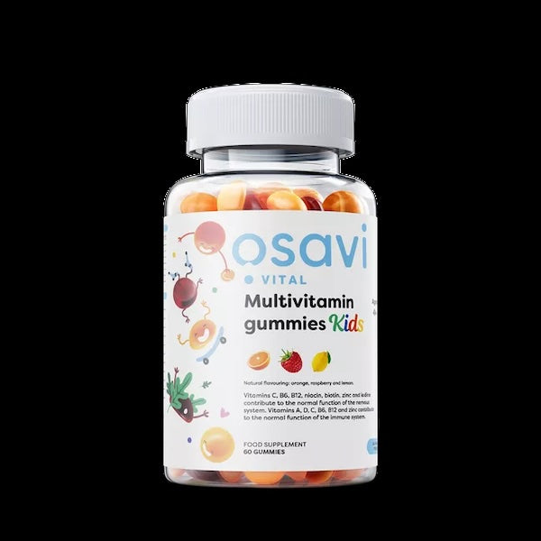 Multivitamin vingummier, fra Osavi til børn, 60 gummies - med frugtsmag