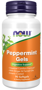 Pebermynte Softgels (Peppermint Gels) - 362 mg - 90 VEG-kapsler fra Now Foods