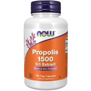 Propolis 1500 5:1 ekstrakt, 100 kapsler fra NOW Foods