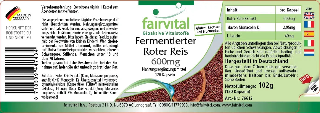 Røde Ris, Fermenteret