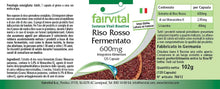 Indlæs billede til gallerivisning Røde ris, fermenteret, 600 mg - 120 kapsler fra Fairvital
