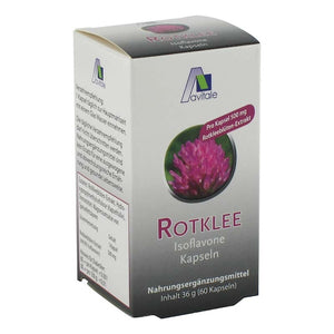 Rødkløverekstrakt, 500 mg og 40 mg (8 %) isoflavoner, 60 kapsler fra Avitale