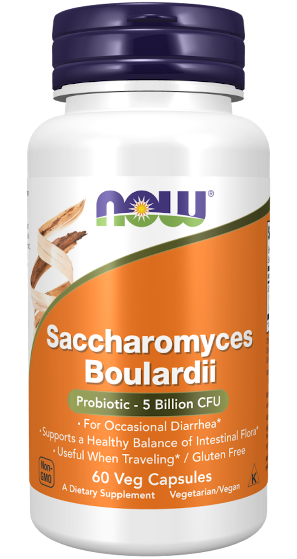 Saccharomyces Boulardii, 500 mg, 60 Veg kapsler fra Now Foods