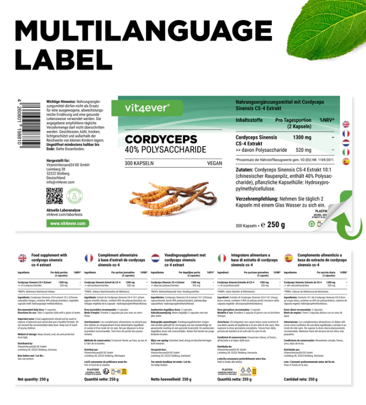 Cordyceps Intenso svampe-ekstrakt