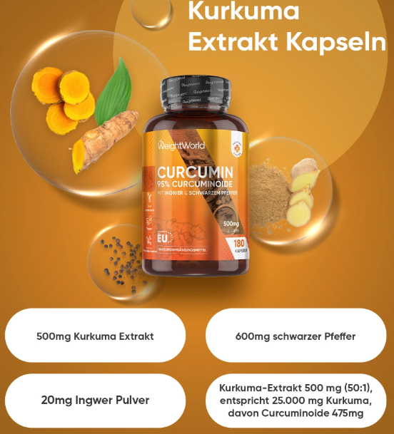 Gurkemejeekstrakt med Ingefær & Peber produktbillede