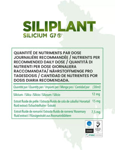 Silica - Silicium G7 Siliplant, 1L (målrettet aluminium detox, ledsmerter og knogleskørhed) fra Silicium Labs