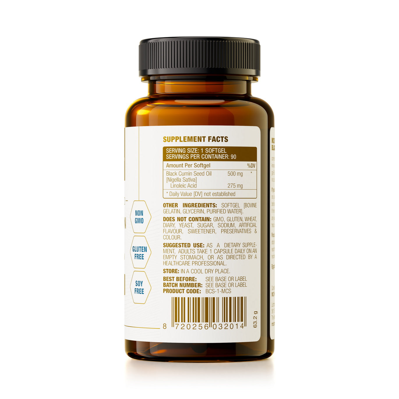 Sort Spidskommenfrø Olie (Black Cumin Seed Oil)