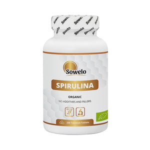 Spirulina ØKO, næringsrig tang 1000 mg pr dosis, VEG 200 tabletter fra Sowelo