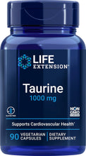 Indlæs billede til gallerivisning Taurin, 1000 mg, 90 Veg kapsler fra Life Extension
