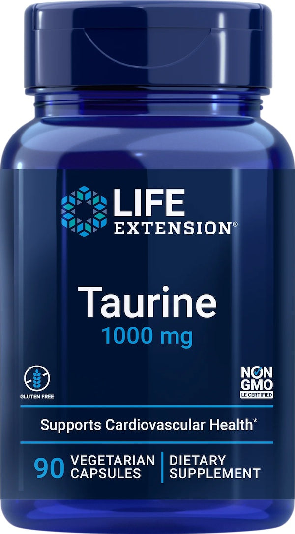 Taurin, 1000 mg, 90 Veg kapsler fra Life Extension