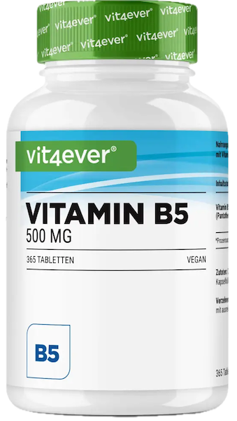 B5-vitamin (pantotensyre, ikke aktiveret) produktbillede
