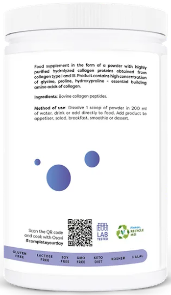 Hydrolyserede kollagenpeptider (Type I & III) produktbillede