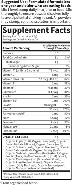 Multivitaminpulver Børn produktbillede