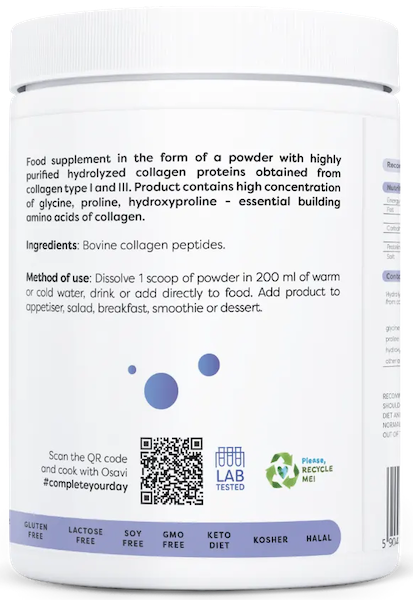 Hydrolyserede kollagenpeptider (Type I &amp; III)
