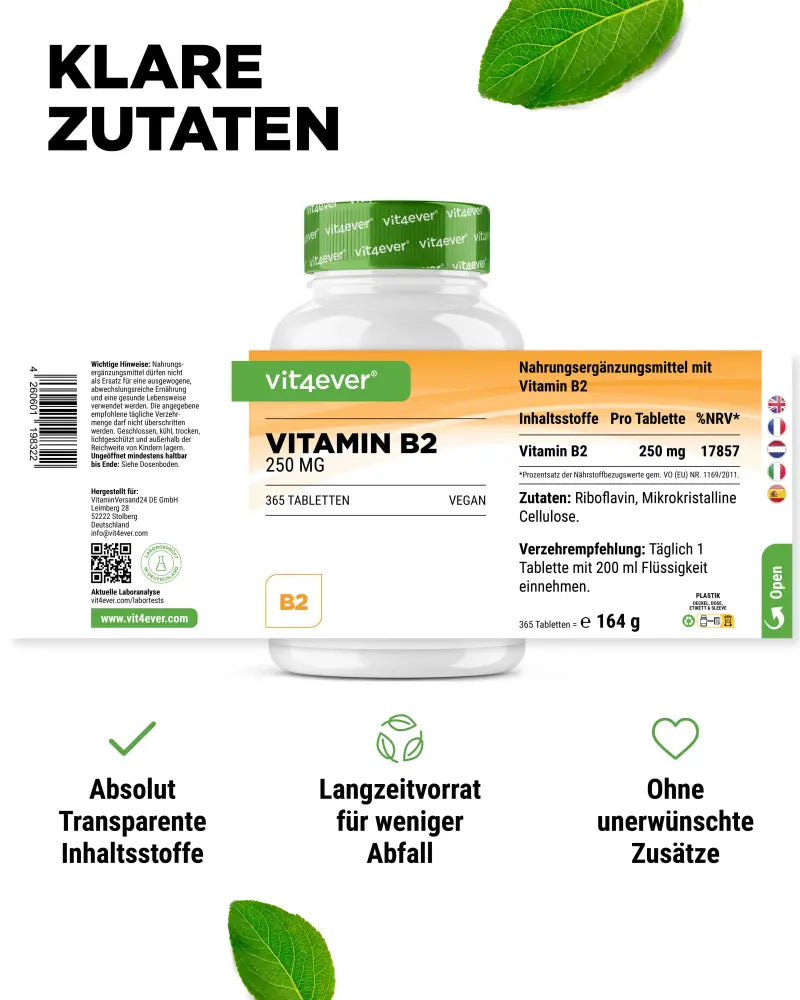 B2-vitamin (Riboflavin, ikke aktiveret)