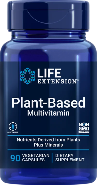 Multivitamin plantebaseret (vegetarisk), 90 kapsler, høj kvalitet