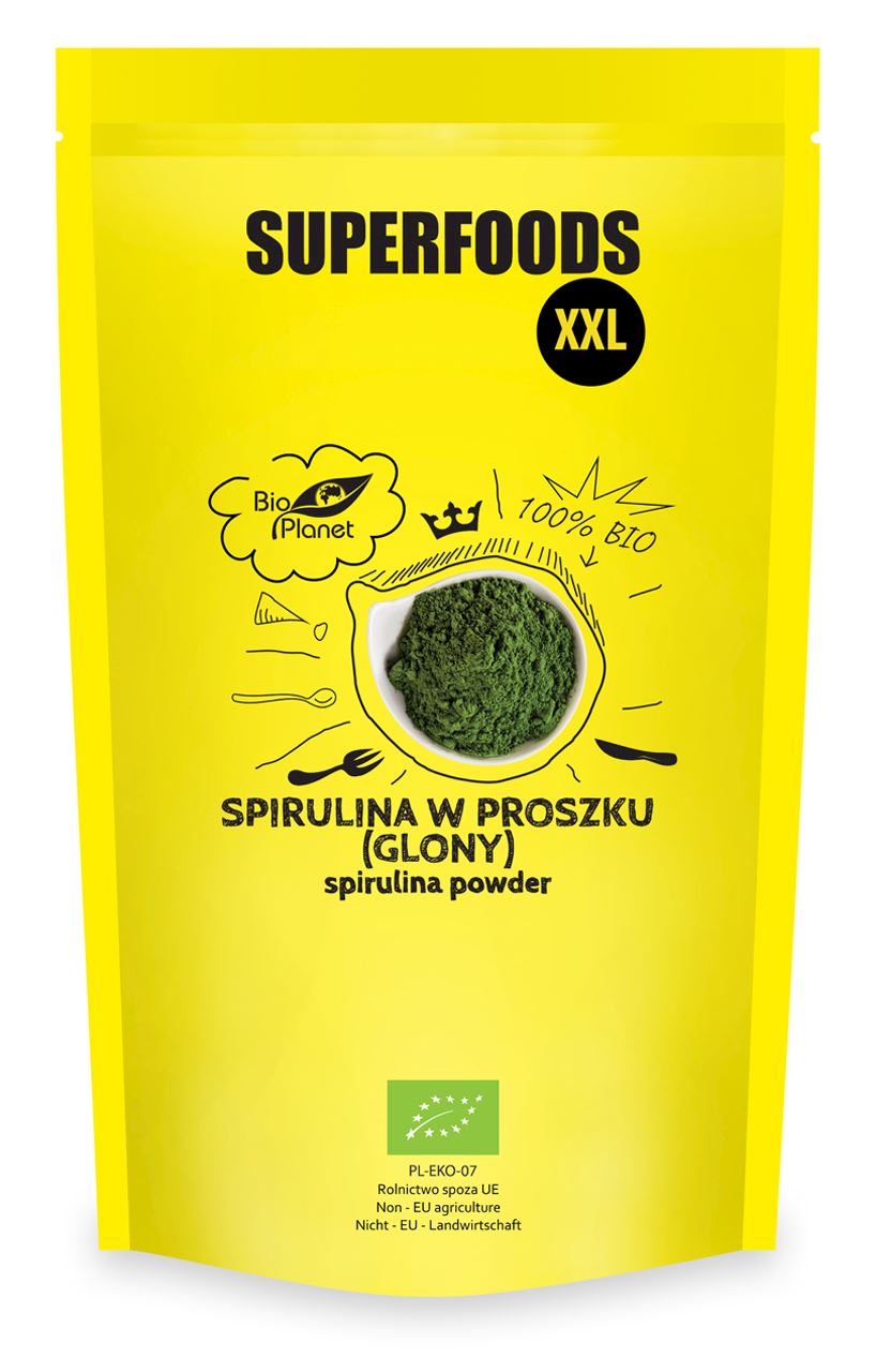 Spirulina pulver, superfood og økologisk 600 g