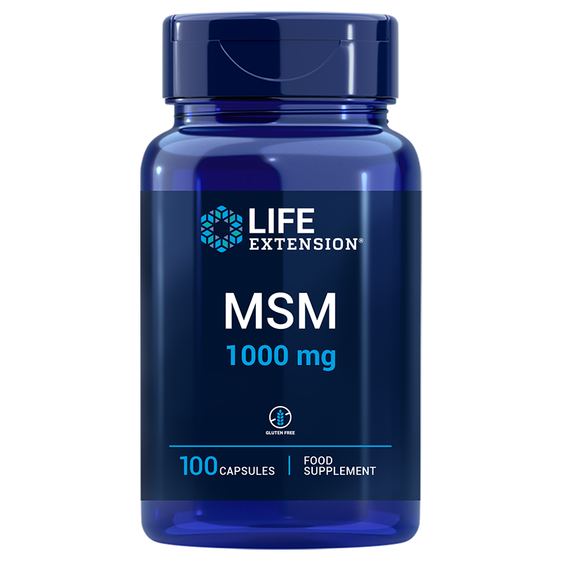 MSM, Life Extension, 1000 mg, 100 VEG kapsler (led- eller muskelsmerter)