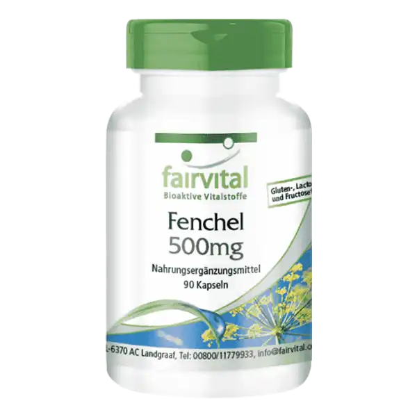 Fennikel frø (Fennel) 500 mg - 90 kapsler