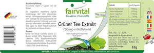 Grøn te ekstrakt 750 mg, 90 kapsler