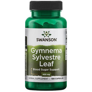 Gymnema sylvestre, full spectrum - 400 mg - 100 kapsler fra Swanson