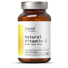 Indlæs billede til gallerivisning C vitamin, naturligt fra hybenekstrakt, 30 veganske kapsler
