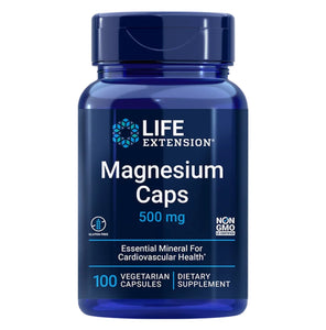 Magnesium Caps, 3 Former For Magnesium, 500 mg, 100 vegetariske kapsler