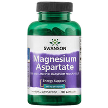 Indlæs billede til gallerivisning Magnesium Aspartate, elementær - 133 mg (fra 685 mg Magnesium Aspartate) - 90 kapsler fra Swanson

