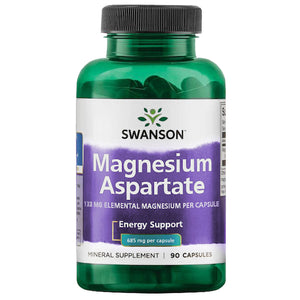 Magnesium Aspartat elementær 133 mg (fra 685 mg Magnesium Aspartate) - 90 kapsler