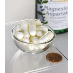Magnesium Aspartate, elementær - 133 mg (fra 685 mg Magnesium Aspartate) - 90 kapsler fra Swanson