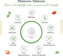 Indlæs billede til gallerivisning Melatonin - 1 mg - vegansk, 365 tabletter fra Vit4ever
