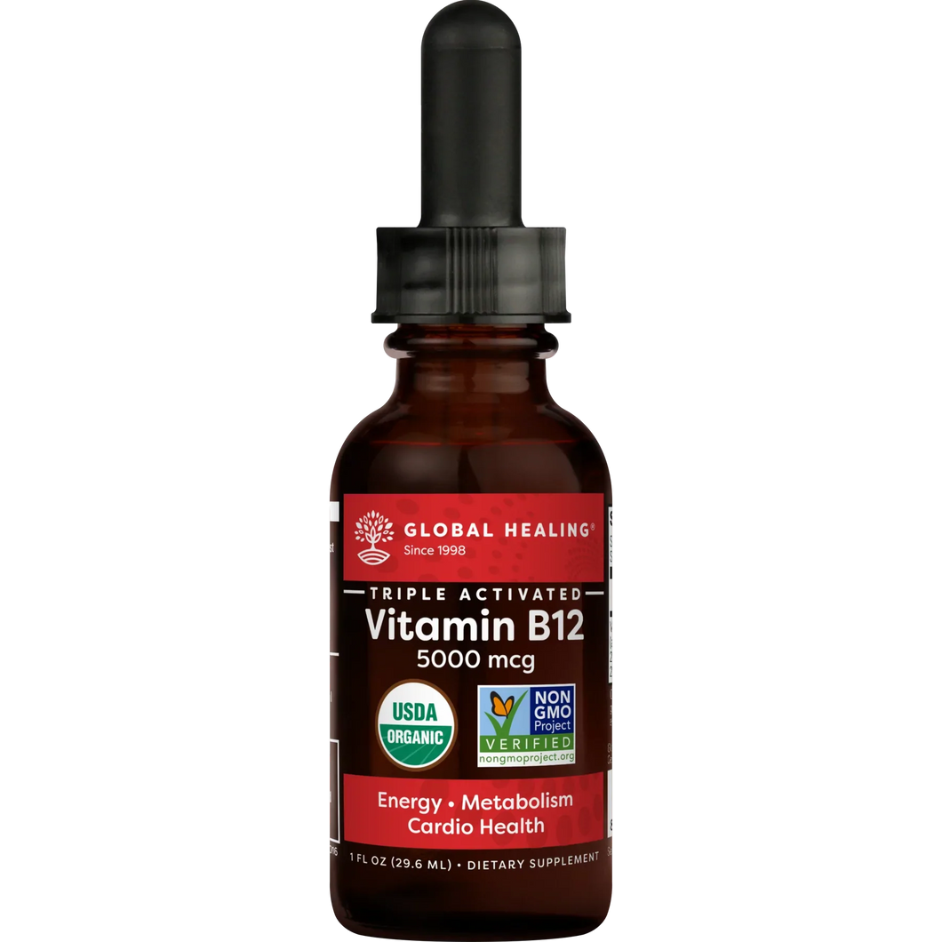 B12 Vitamin 5000 mcg højtoptageligt - 59,2 ml fra Global Healing