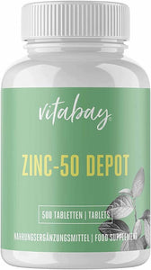 Zink 50 depot 50 mg - 500 tabletter