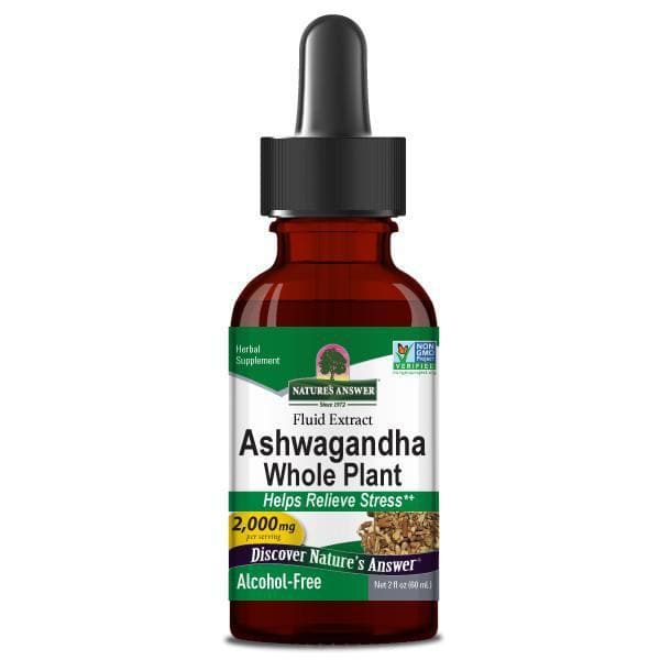 Ashwagandha ekstrakt af hele planten - Nature's Answer Ashwagandha flydende 60 ml koncentreret