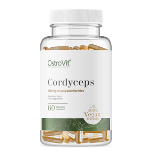 Cordyceps svampeekstrakt 500 mg,  60 veganske kapsler