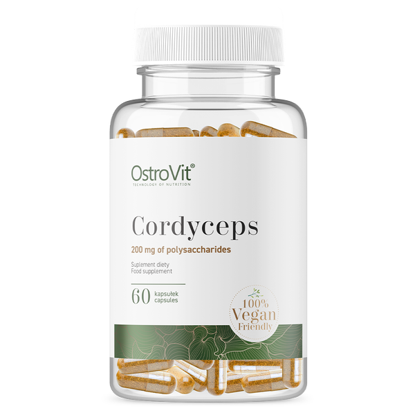 Cordyceps svampeekstrakt 500 mg,  60 veganske kapsler
