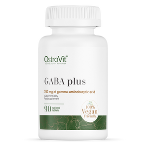 GABA Plus, 750 mg GABA, 1 mg melatonin, VEG, 90 tabletter