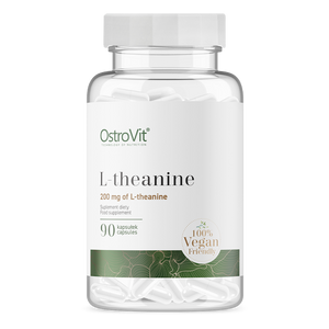 L-Theanine - 200 mg - 100 mg inulin, hjernesundhed - VEG, 90 kapsler fra OstroVit