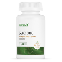 Indlæs billede til gallerivisning NAC, N-acetyl-L-cystein, 300 mg, VEG, 150 tabletter
