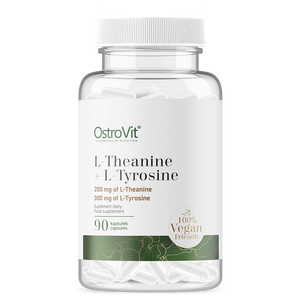 L-Theanine + L-Tyrosine, 90 veganske kapsler