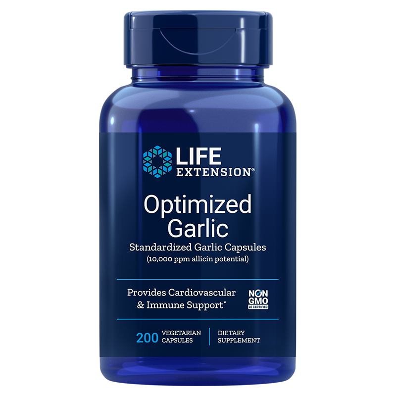 Optimized Garlic (Hvidløgsekstrakt), 200 vegetariske kapsler