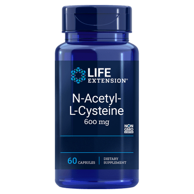 Life Extension N-Acetyl-L-Cystein (NAC), 60 Kapsler